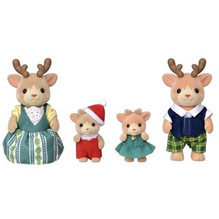 sylvanian families<日本森林家族>溫馨家庭人物配件 馴鹿家庭套組(人物*4 雪橇 一家四口)家家酒玩具