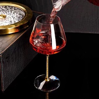 輕奢高檔勃艮第紅酒杯 家用水晶玻璃葡萄酒杯 VIP客戶會員專用紅酒杯 高檔酒店飯店專用
