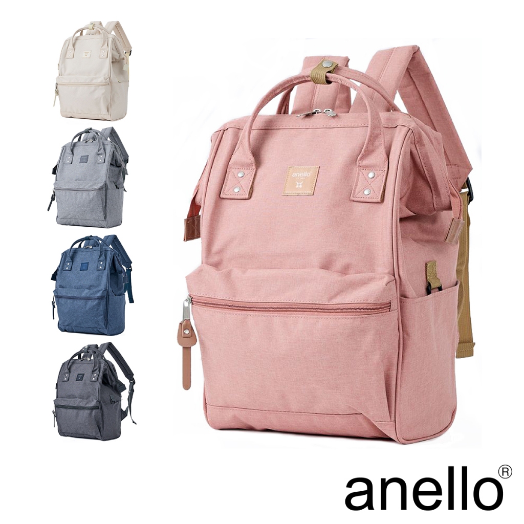 anello CB-HEATHER 混色厚實防潑水口金後背包 Regular size (ATB4682)13吋筆電OK