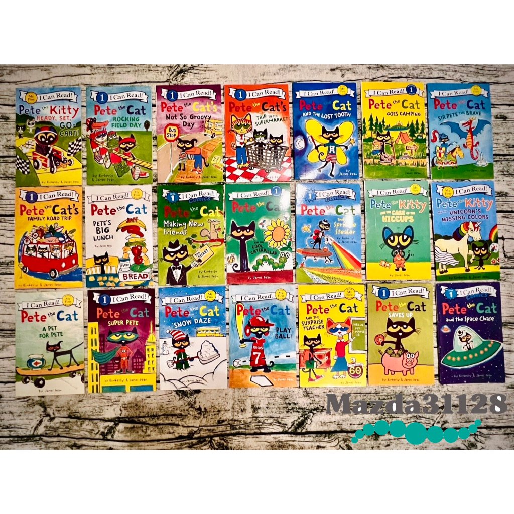 《最新版預購附全套mp3》I Can Read系列英文繪本Pete the Cat皮特貓34冊