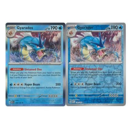 松梅桌遊舖 美版 國際版 SV3.5 130/165 暴鯉龍 Gyarados 外閃 朱紫 寶可夢 POKEMON