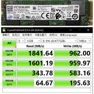 售 M.2 PCIE NVMe 512G Intel-660P (M key type 2280) SSD固態硬碟