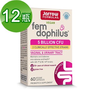 Jarrow賈羅公式 50億女性專用益生菌膠囊x12瓶(60粒/瓶)Women's Fem Dophilus 官方旗艦店