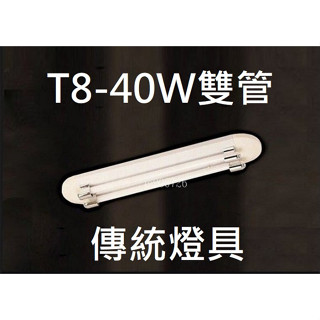 柒號倉庫 未附燈管 T8-40W雙管日光燈具 電子式安定器 T8-20W 傳統吸頂燈 7A-711 可調段