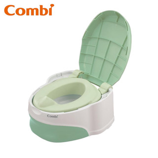 【 Combi 】 優質坐式分段訓練便器 / 小馬桶 / 訓練便座 (綠雪松）