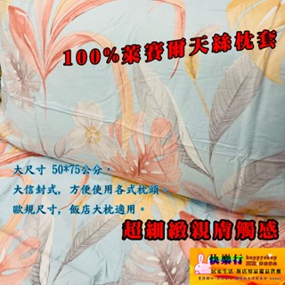 限量品 萊賽爾天絲 極細緻 臺灣公司貨 歐規尺寸可用 枕套 枕頭套 信封式枕套 大枕套 50*75公分 現貨