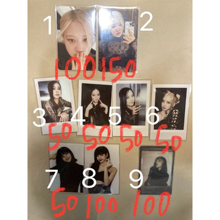 BLACKPINK JisooLisaRose Born pink/the album/kill this love小卡