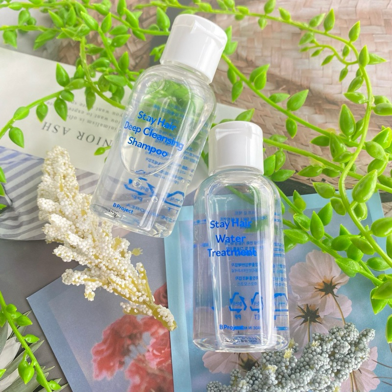 🔆韓國 B.project 旅行組 50ml*2PCS🔆 內容：洗髮精 50ml+水髮膜50ml