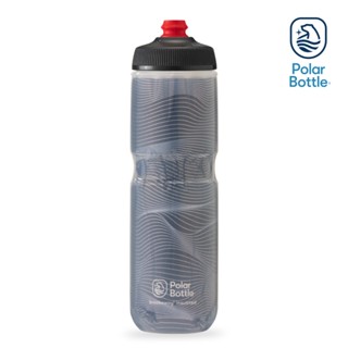 Polar Bottle 24oz 雙層保冷噴射水壺 Jersey Knit 深灰 / 公路車 自行車 腳踏車 水壺