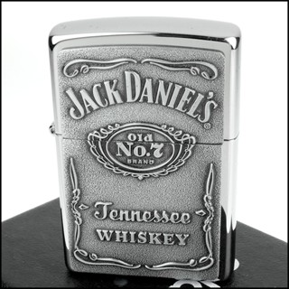 ☆福星屋☆全新【zippo】美系~jack daniel s威士忌圖案貼飾打火機(銀色款)no.250jd.427