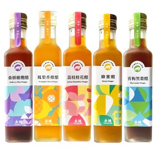 【永禎】濃醇果醋❰秒出+送密封棒+發票+原廠❱ 水果醋 桑椹橄欖醋 蜂蜜醋 青梅黑棗醋 荔枝桂花醋 鳳梨香檬醋 小麥草醋
