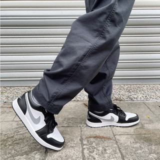 S.G Air Jordan 1 Low Shadow 553558-040-144 黑灰 影子 皮革 低筒 球鞋