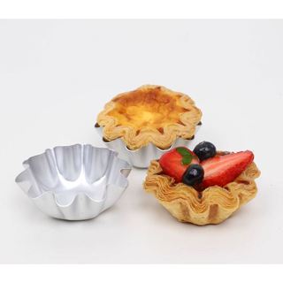 【芳焙】BAKESE陽極鋁合金法式酥脆蛋撻防沾模具/花形蛋塔模/夏威夷豆塔模/不沾小花蛋塔模/花型布蕾千層酥模
