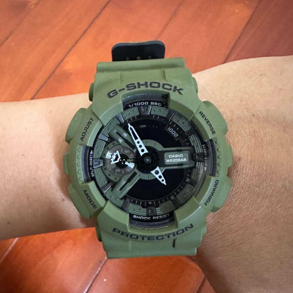 二手近全新 CASIO G-SHOCK GA-110LP-3A GA110 軍綠色 GAMOLP 非 GA2100