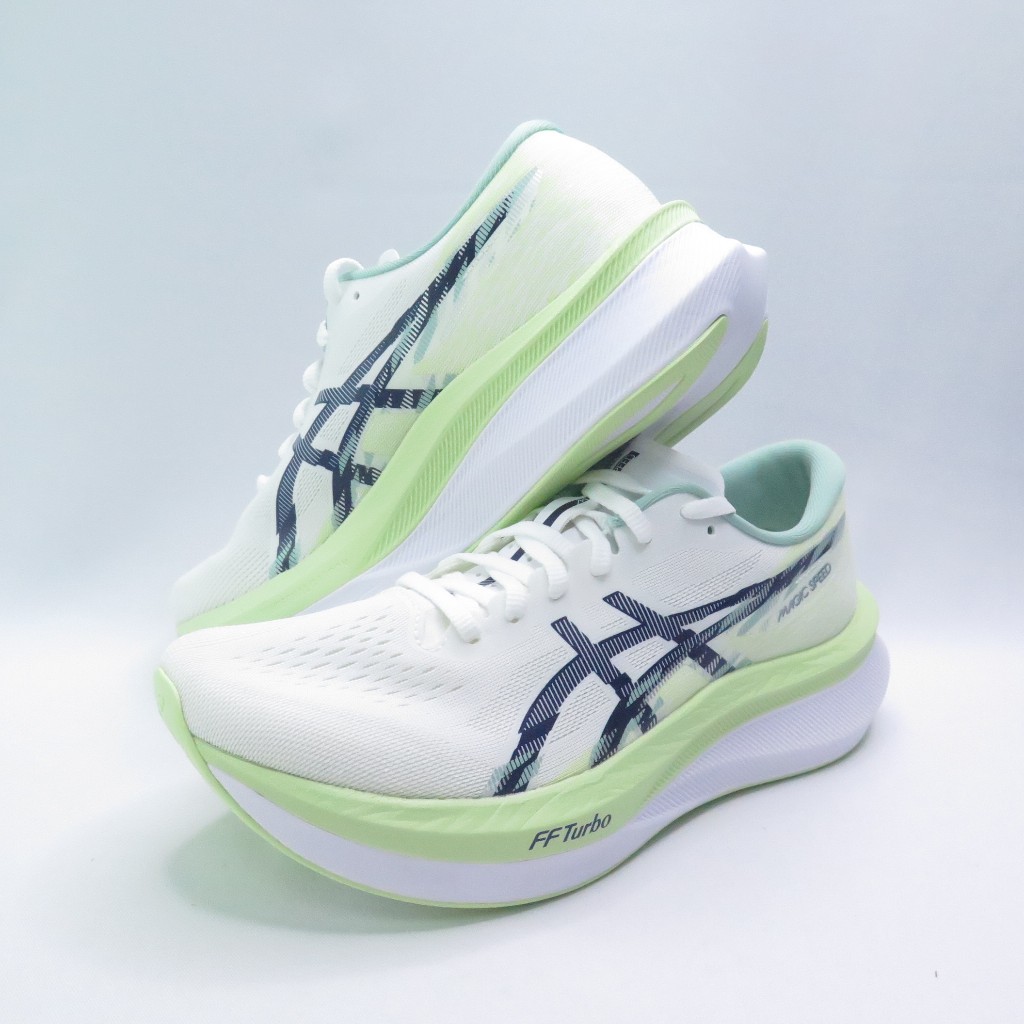 ASICS MAGIC SPEED 4 慢跑鞋 1011B875100 男款 白x淡綠