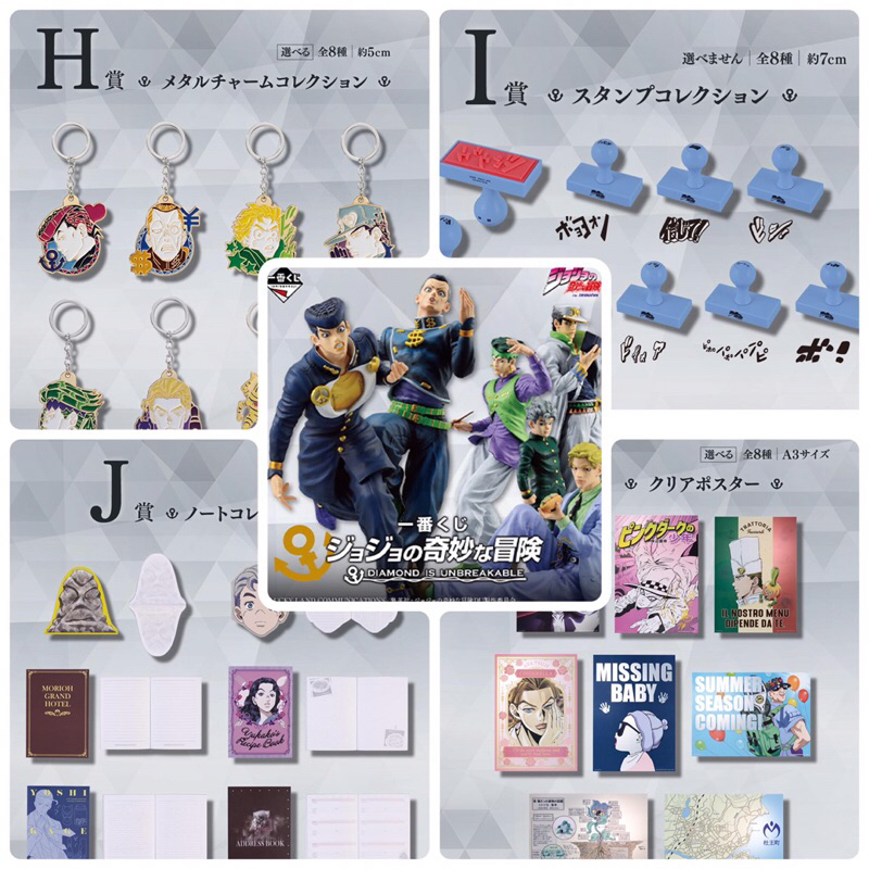 👾小賞👾一番賞 JOJO的奇妙冒險 不滅鑽石 HIJK賞 印章 吊飾 東方仗助 億泰 康一 岸邊露伴空條承太郎 吉良吉影