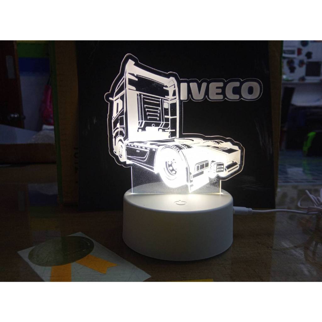 造型小夜燈 裝飾燈 小夜燈 3D立體夜燈 壓克力 LED夜燈 IVECO 拖車頭 聯結車