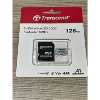 TRANSCEND創見 128G microSD記憶卡 TF 附轉卡 U3 V30 A1 TS128GUSD300S-A