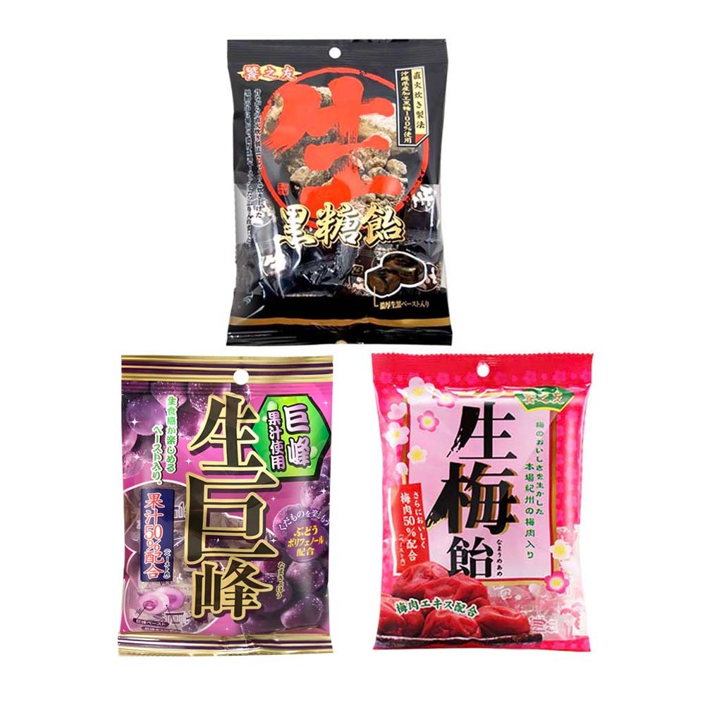 RIBON立夢 生梅糖/生黑糖/生巨峰葡萄糖