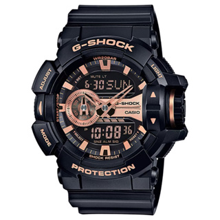 CASIO 卡西歐 G-SHOCK GA-400GB-1A4 玫瑰金 手錶 運動雙顯錶