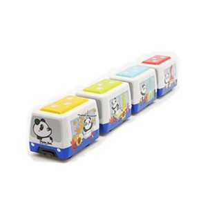 大貓熊圓仔列車 臺北捷運木柵線 鐵支路4節迴力小列車 迴力車 火車玩具 QV013T3 TR臺灣鐵道