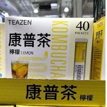 TEAZEN 康普茶 檸檬口味 5公克 X 40包 #141460 好市多代購 康普茶 檸檬 茶 沖泡 #721 粉