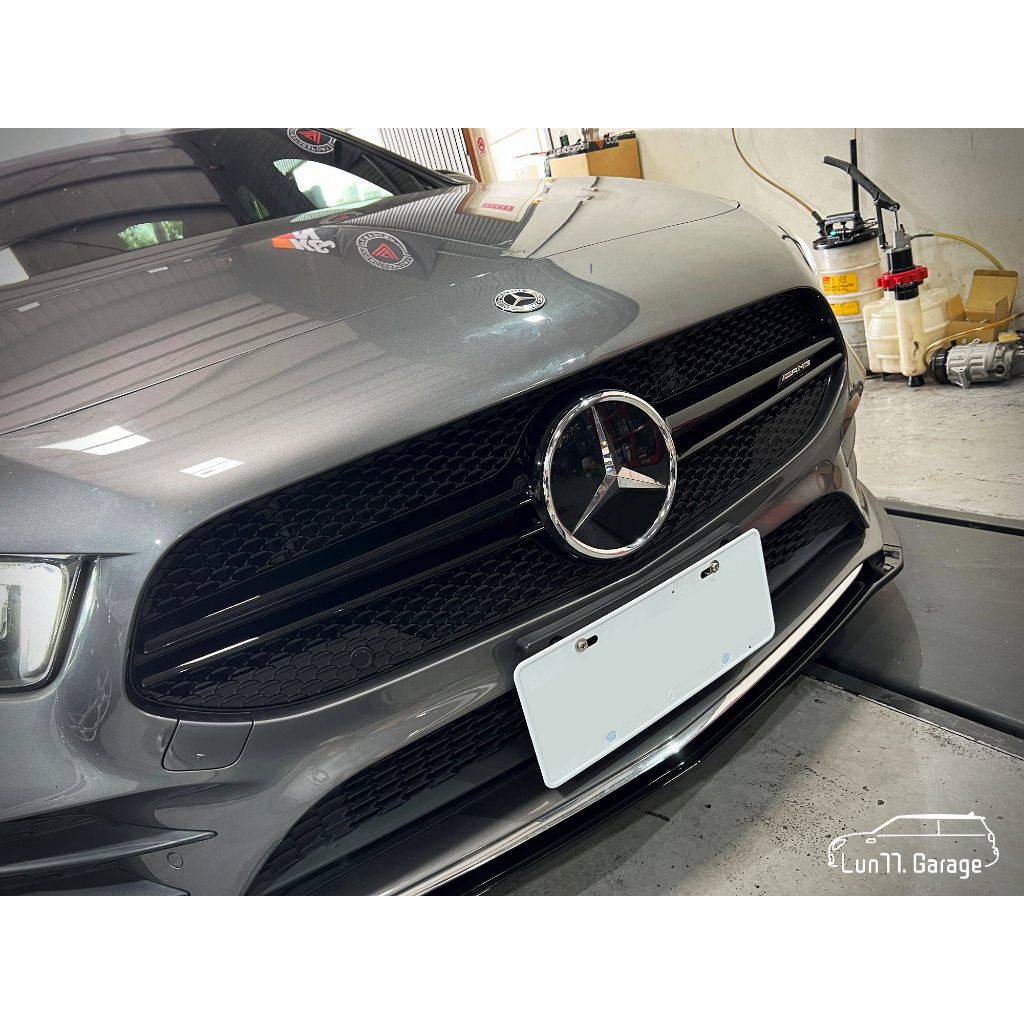 Lun77 - BENZ A180 A35 AMG 單柵款 水箱罩 改裝 空力套件 前保 W177 副廠 賓士