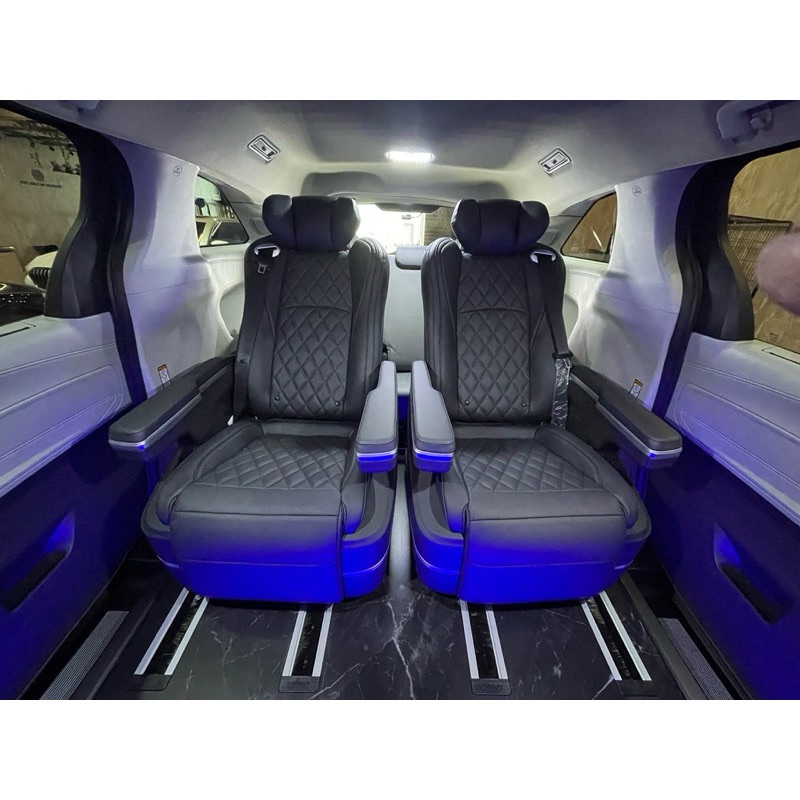 Toyota Sienna四代專用七人座專用 菱格紋航空座椅