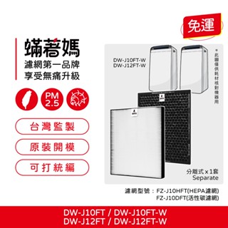 適用 Sharp 夏普 DW-J10FT-W DW-J12FT-W 除濕機 FZ-J10HFT FZ-J10DF 濾網
