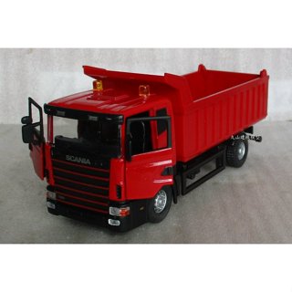 [丸山建機模型店]---SCANIA T420 1/43 二軸紅色砂石車模型