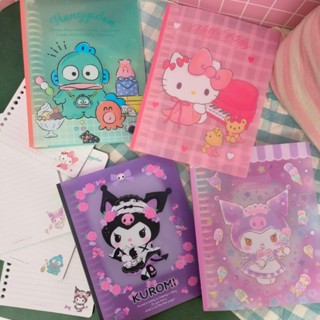 💗正版現貨💗三麗鷗 A5 20入孔夾 活頁式 迪士尼文具 文具 活頁夾 筆記本 庫洛米 人魚漢頓 kitty 酷洛米