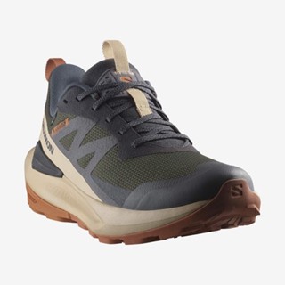 【Salomon】 男 ELIXIR ACTIV Goretex 低筒登山鞋 幻灰/灰褐/褐