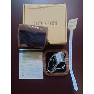 Soufeel 索菲爾 925純銀手鍊 愛心項鍊 串飾 海豚 鑽 串珠 墜子 潘朵拉PANDORA 原廠證書 二手