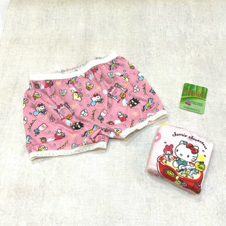 （682620舊版售完不補貨）Hello kitty-MIX系列竹纖維平口內褲