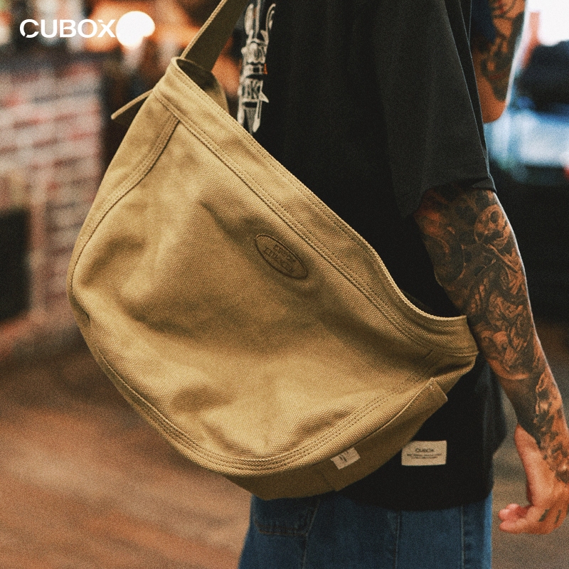 潛伏者BARBER 聯名報童包 (Olive) CUBOX® x LURKER BARBERSHOP Daily Bag