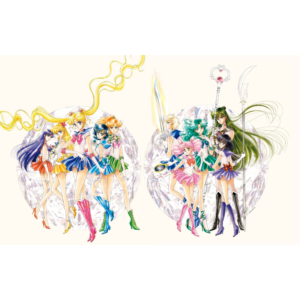 み【現貨】日版 日本《美少女戰士》原畫集畫冊發售紀念展限定周邊_貼紙 明信片 畫冊_水手月亮 土星 海王星 天王星 金星