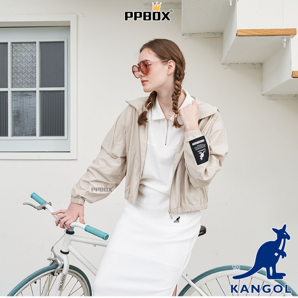 ✧KANGOL 女款 運動 連帽 外套 防曬 長袖 衣服 抗UV 風衣 春夏✧