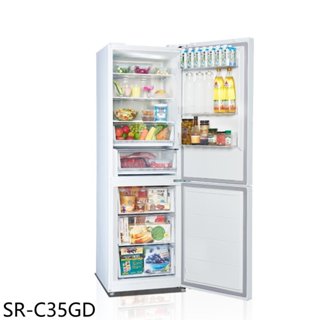 聲寶【SR-C35GD】350公升雙門變頻玻璃冰箱(含標準安裝)(7-11商品卡700元) 歡迎議價
