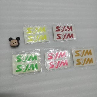 SYM 字樣 微立體轉貼 全新貼紙 燈頭 面板 可貼