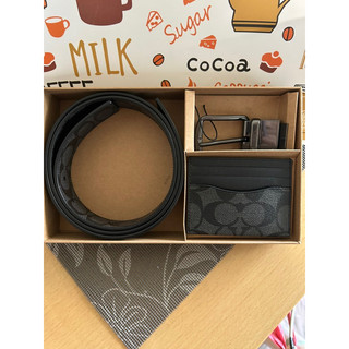 COACH皮帶+卡片夾禮盒組 COACH皮帶禮盒組 禮盒組