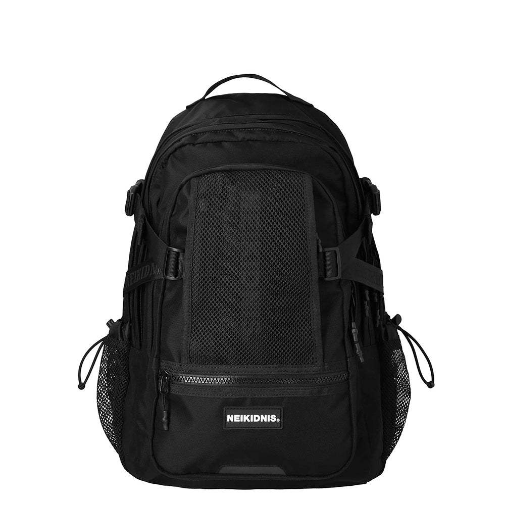 【NEIKIDNIS】Prime 環保尼龍後背包(25L)_黑色_韓國MZ世代必備包款_防潑水可放16吋筆電