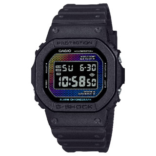 CASIO卡西歐 5600 系列 DW-5600RW-1 彩虹磚牆數位錶 黑 42.8 mm