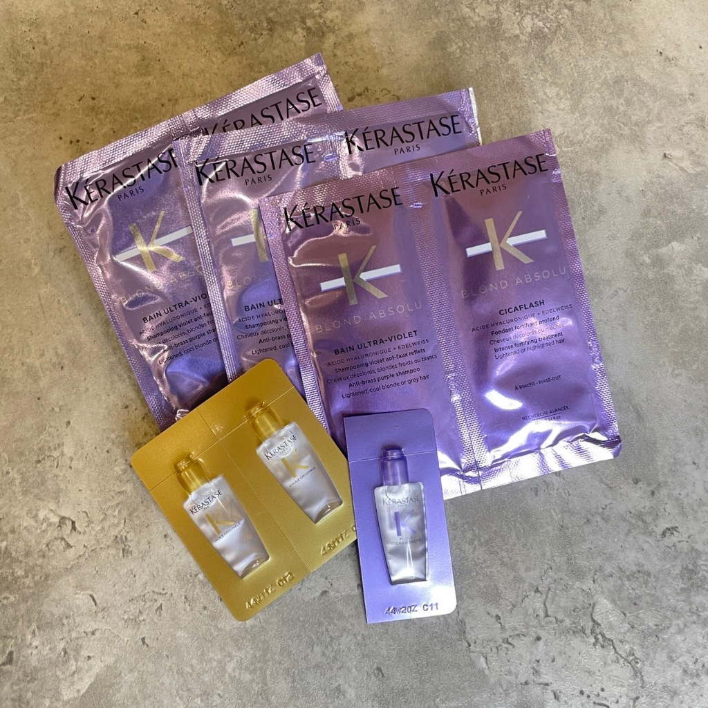 ✨8月熱門商品✨【現貨】卡詩燦金絕色玻尿酸特潤髮浴/水光髮膜/護髮油 金緻柔馭露 護色 漂後護髮 10ml 2ml