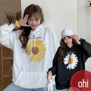 【ohi】帽T 大學T 慵懶風刷毛刷毛 oversize連帽上衣 刷毛款 印花衛衣 長袖 情侶大學T GHL3242