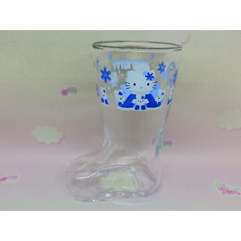 hello kitty 2000年鞋子造型玻璃杯/花器