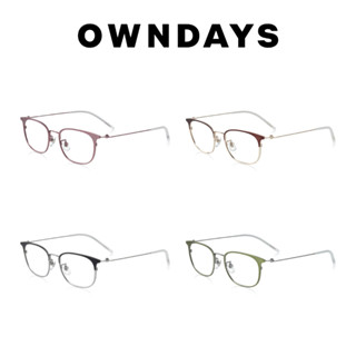 OWNDAYS AIR FIT 輕薄系列 知性威靈頓款鈦金屬光學鏡框 AF1030G-2A