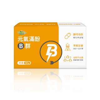 【官方賣場｜發票✅｜現貨】超值2入組🥇元氣滿酚B群|植物多酚X牛磺酸X活性葉酸|天然酵母B群零化學新增|普羅家族®
