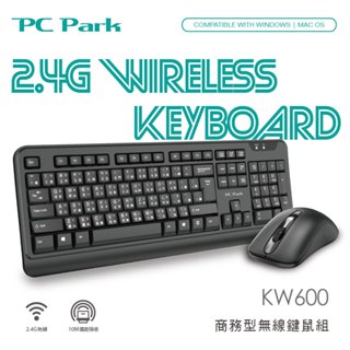 PC Park KW600 鍵鼠組 商務型無線鍵鼠組 綠風潮