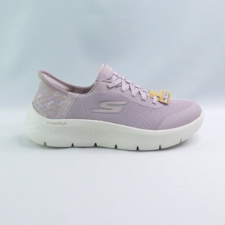 Skechers 124823WMVE GO WALK FLEX 女健走鞋 瞬穿 寬楦 粉紫x白【iSport愛運動】
