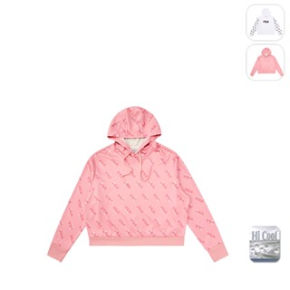 【FILA】女性 吸濕排汗 長袖 運動連帽T恤-粉色 5TEX-5487-PK